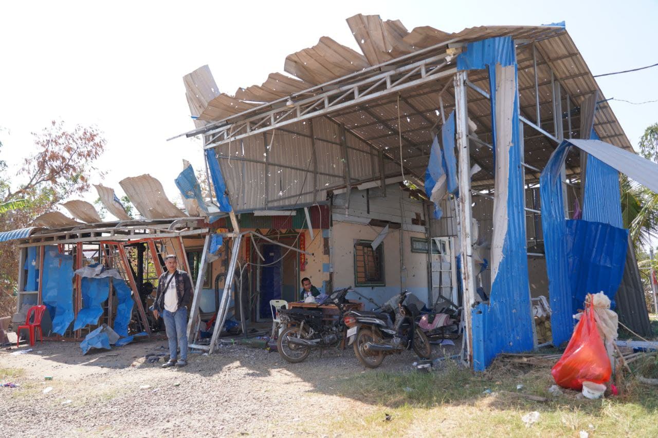 Thai soldiers destroyed civilians' homes