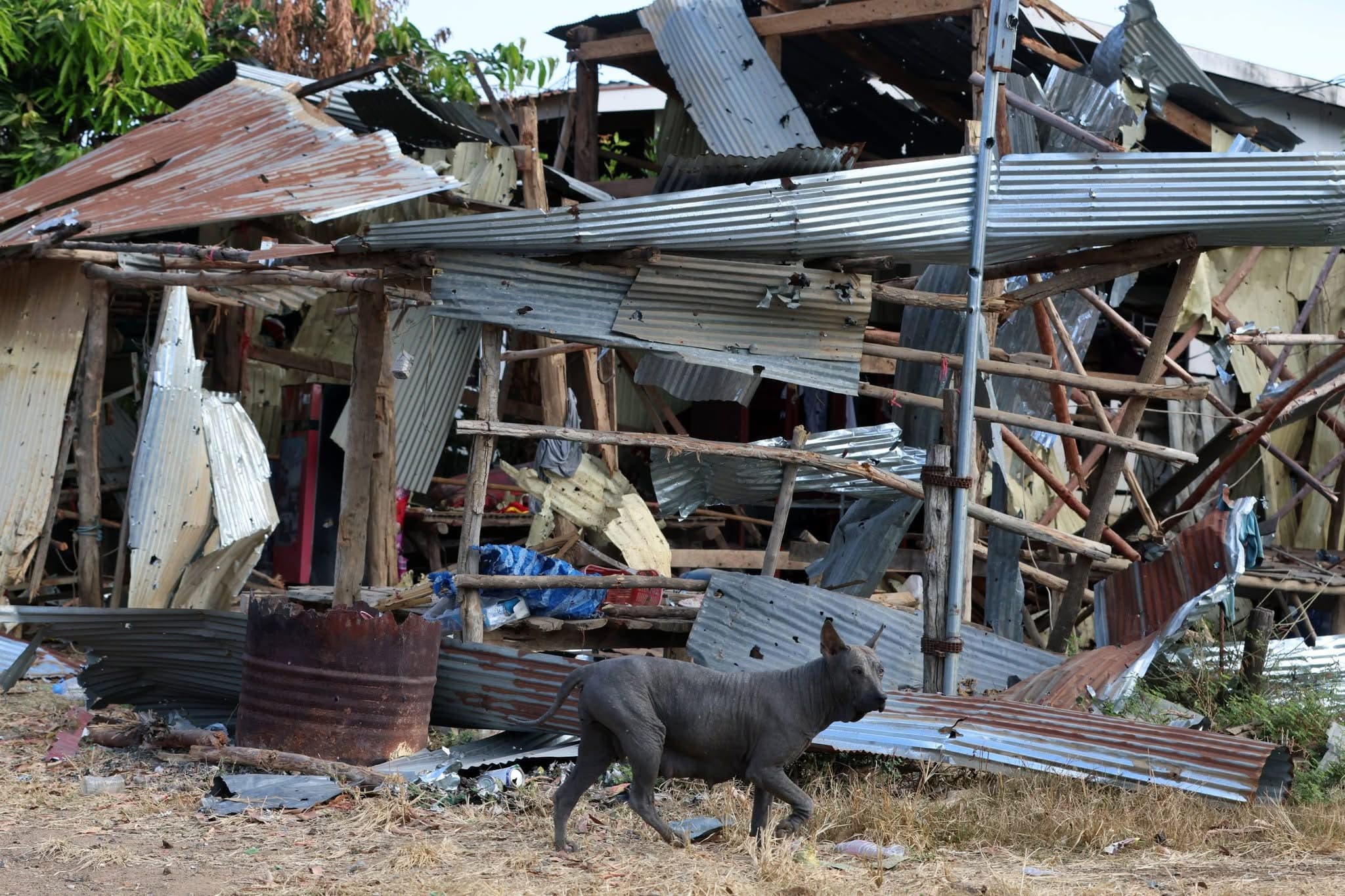 Thai soldiers destroyed civilians' homes