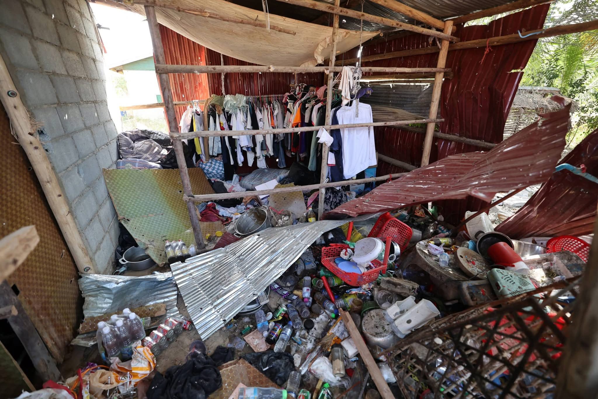 Thai soldiers destroyed civilians' homes