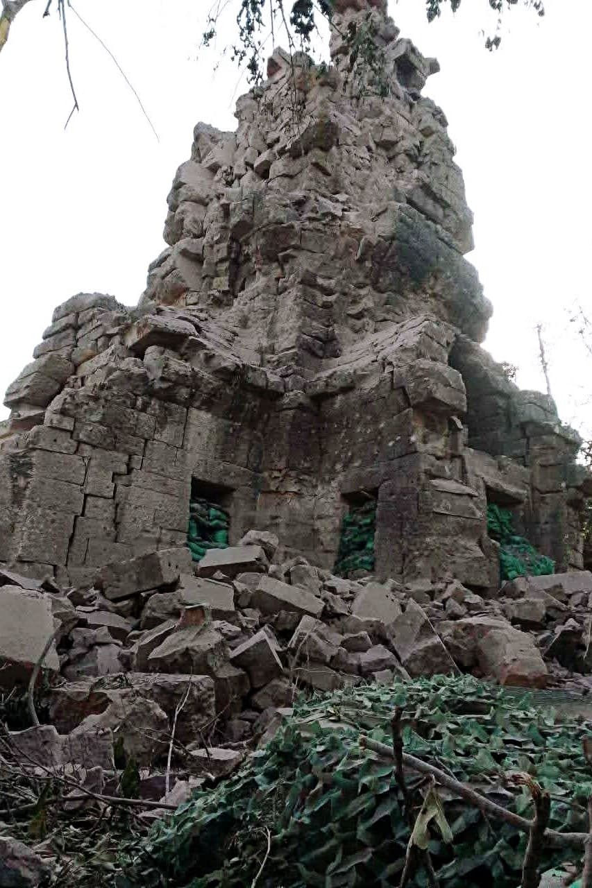 Thai soldiers destroyed ancient Khmer temples
