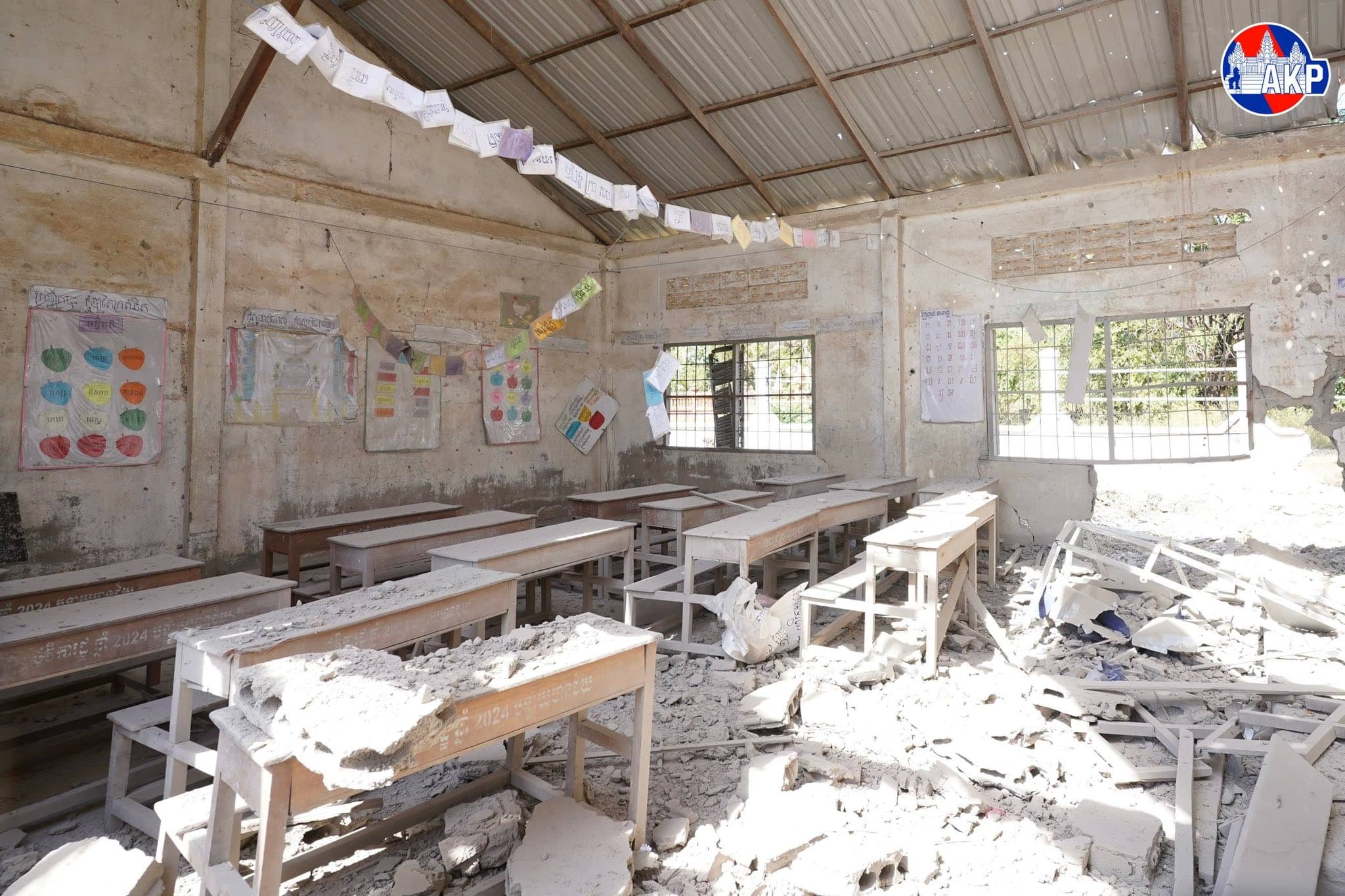 Thai soldiers destroyed schools