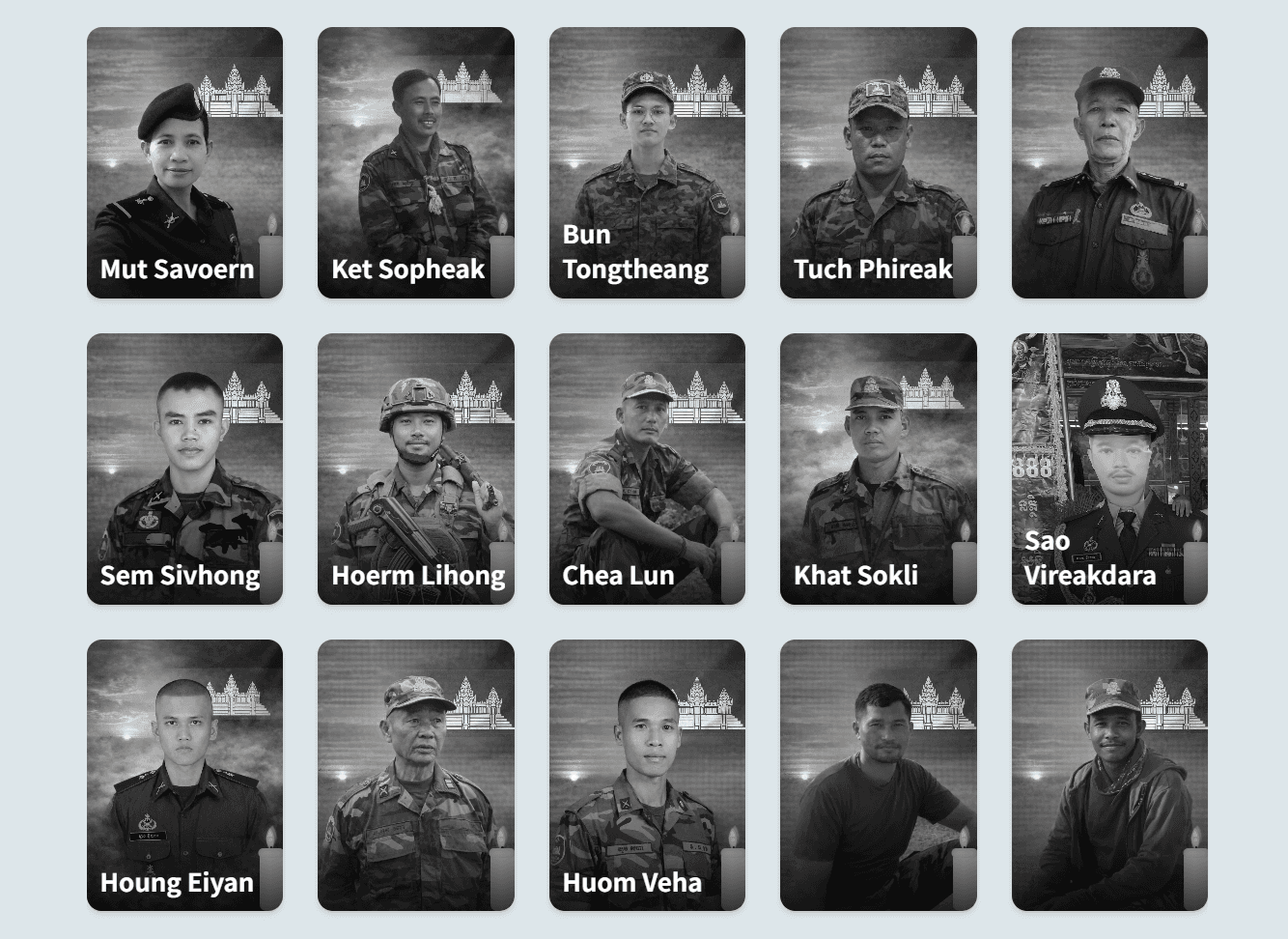 Cambodian fallen heroes sacrificed during the conflicts